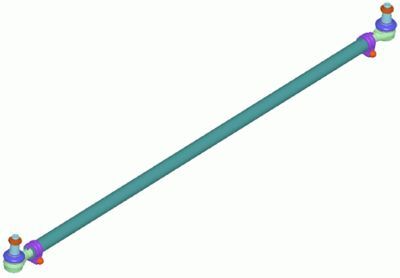 TIE ROD OEM LEMFORDER 1668 MM + SELF LOCKING NUT